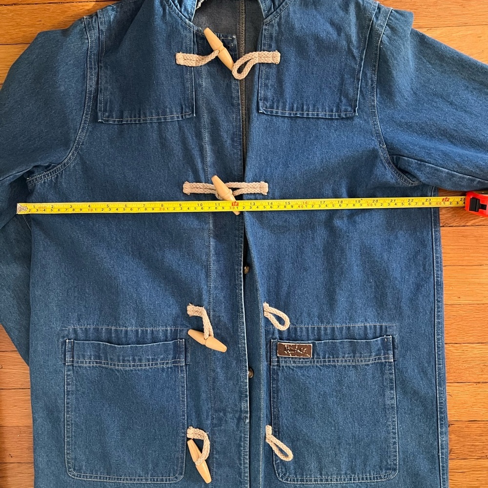 Vintage Denim&Co denim toggle coat. SIZE LARGE. Amazing condition. - Picture 4 of 6